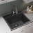 Quartz Classic 25" x 22" x 11-13/16" Drop-In Laundry Sink with Drain Assembly and Basket Strainer-29133655