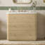 Meuble-lavabo simple 36 po en chêne Aura Saffi Ridge
