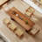 Light Brown Rectangular Solid Wood Dining Table-265295143