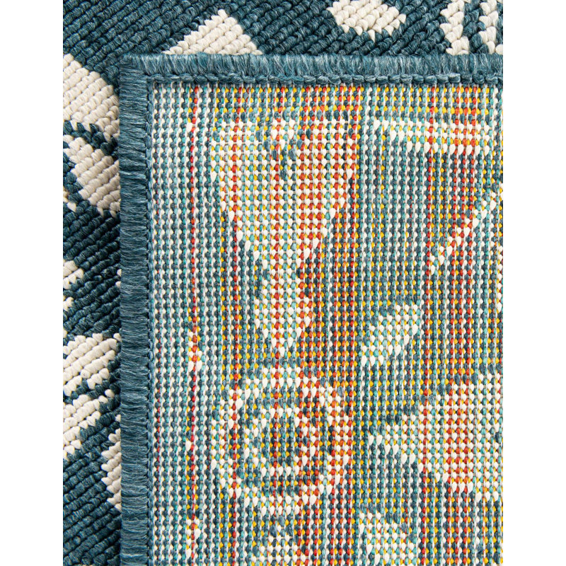 Indoor/Outdoor Trellis Area Rug, Rectangle 4'1" x 6'1"
