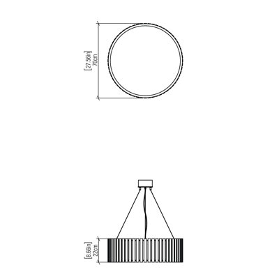 Drum LED Chandelier