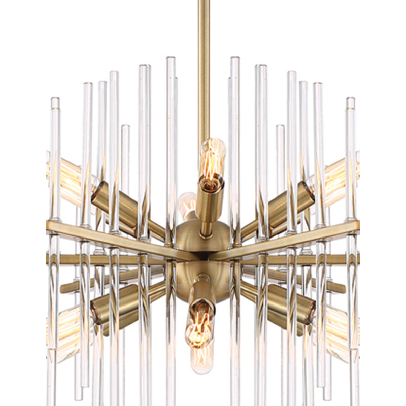 Lustre en forme de sphère Spoutnik à 12 lumières
