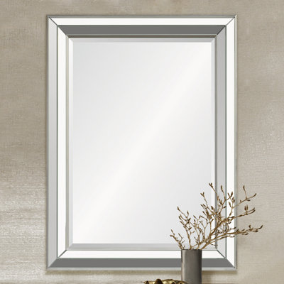 Pigott Wood Flat Wall Mirror