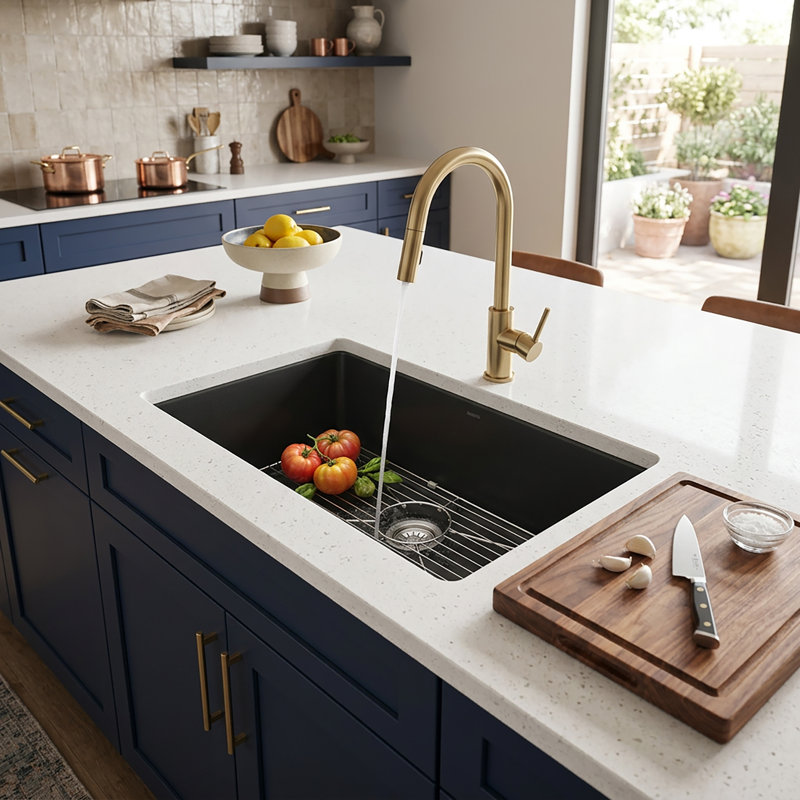 Évier de cuisine à double montage en argile réfractaire 30 pouces Nantucket Sinks Orleans 3018MB