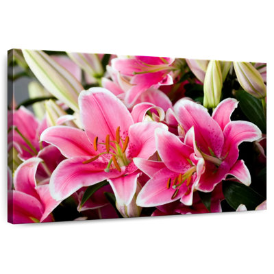 Bouquet de lys roses Harnek