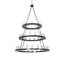 Lustre 60 lumières à trois niveaux de 60 po de large Loxley