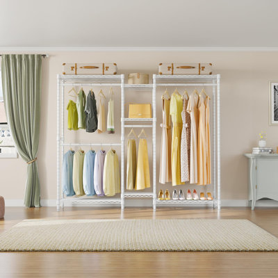 Freestanding Heavy Duty Metal Wardrobe