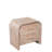 Fratcher Modern Wood Side Table with Waterfall Edge and Single Drawer – Sculptural Nightstand or End Table with Drawer Storage