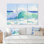 «Oceanic Waves Calm Horizon», ensemble de reproductions d'art mural côtier