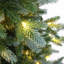 Sapin de Noël artificiel vert de 1,37 m (4,5 pi) préilluminé avec des DEL blanc chaud et un pot en plastique noir