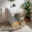 Meuble-lavabo 24 po avec lavabo Lavanti Depos - 100% bois massif de qualité supérieure, meuble-lavabo gris élégant avec armoire de rangement-988704048-988704054