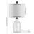 Lampe de table transparente 23 po Odette