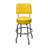Retro Home Single Ring Upholstered Swivel Bar & Counter Stool with Back-48367128-18734016