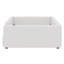 Lit plateforme simple tapissier avec station de charge