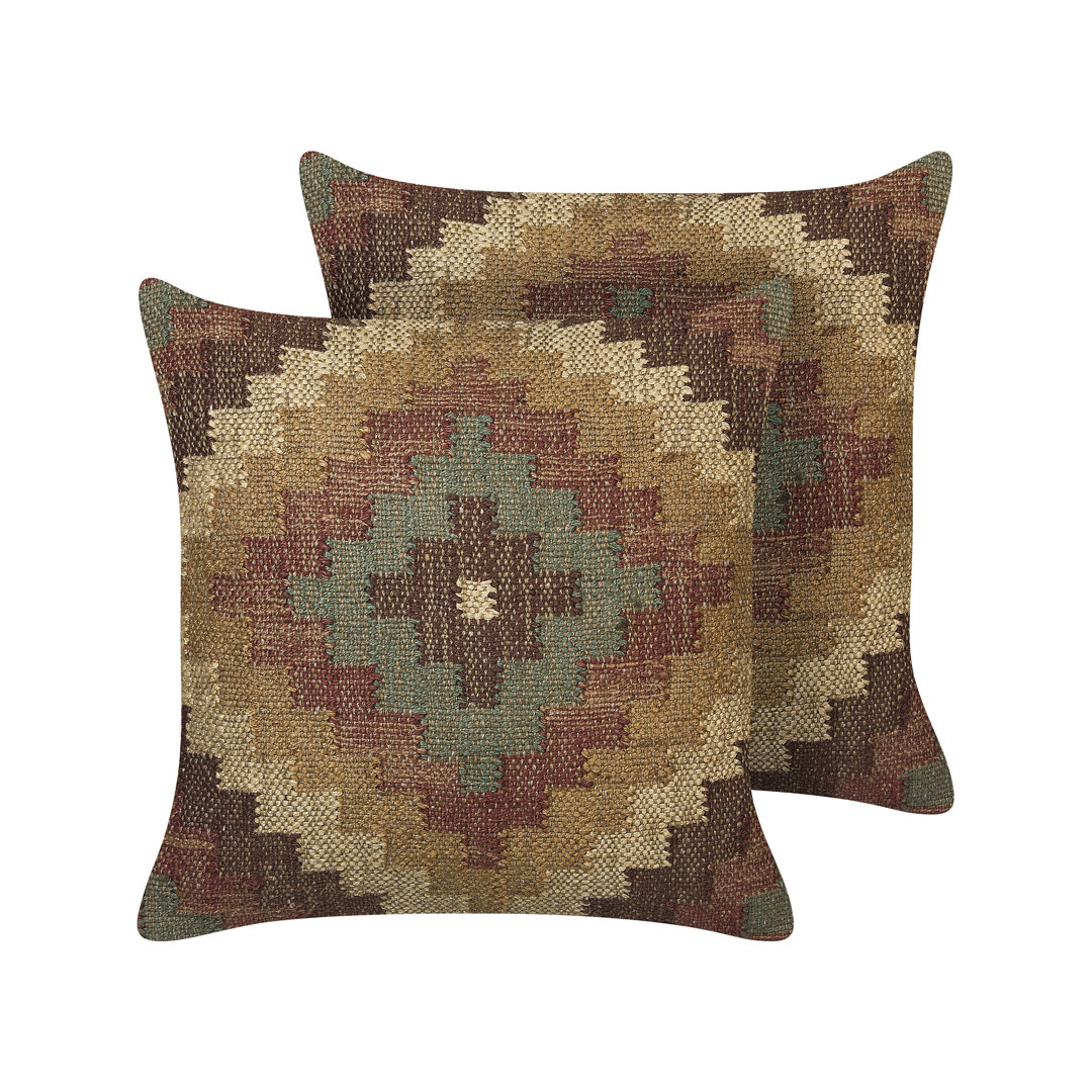 Cordovano Geometric Square Scatter Cushion mit Füllung