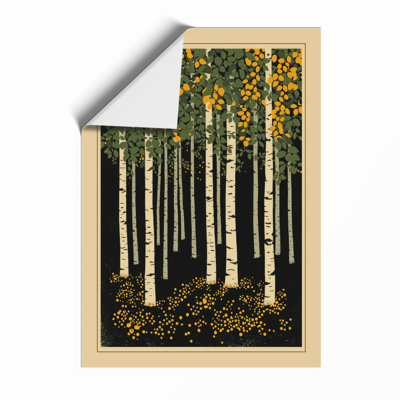 Quiet Northern Forest Scandinavian - Framed Print