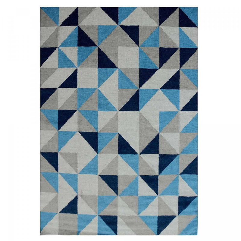 Trollhättan Geometric Wool Hand Woven Area Rug, Rectangle 200 x 290cm