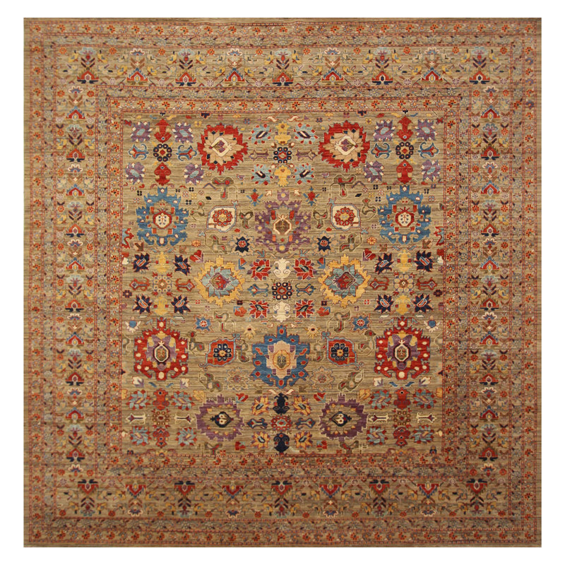 One-of-a-Kind 9'1 X 10'4" Hand Knotted Area Rug