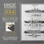 Reproduction encadrée de bateau industriel - bois massif-9256378-9256369