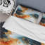 Ensemble de housse de couette en marbre Raivo bleu sarcelle et or Elegance-1275749874
