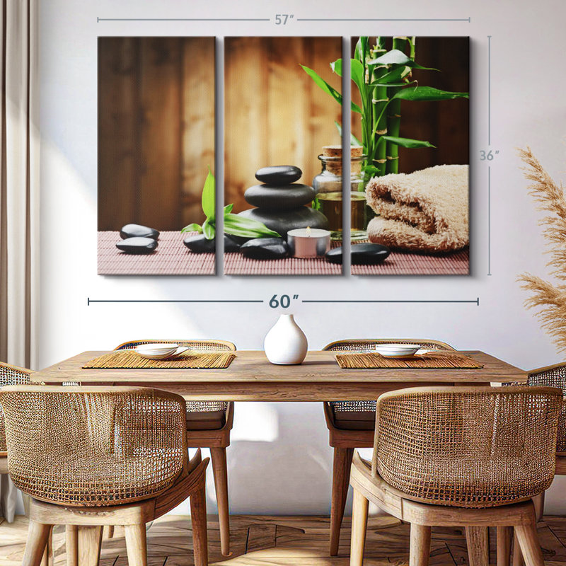 «Spa Design», reproduction sur toile, H 36 po x l 57 po x P 1,25 po