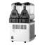 Machine commerciale Slushy à double réservoir - Machine à boissons glacées en acier inoxydable de 15 L avec contrôle numérique de la température pour les margaritas et les smoothies