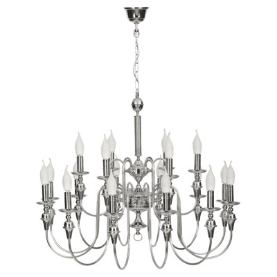 Edmonson 18 - Light Candle Style Chandelier