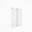 Porte de douche coulissante double sans cadre, verre trempé clair de 5/16 po (8 mm), couche épaisse facile à nettoyer-118574783