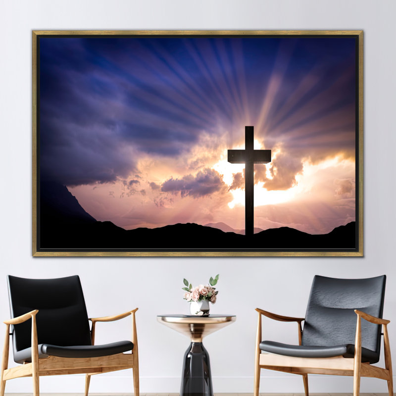 Print on Canvas, 60 cm H x 90 cm W, Framed Print without Mat, Gold