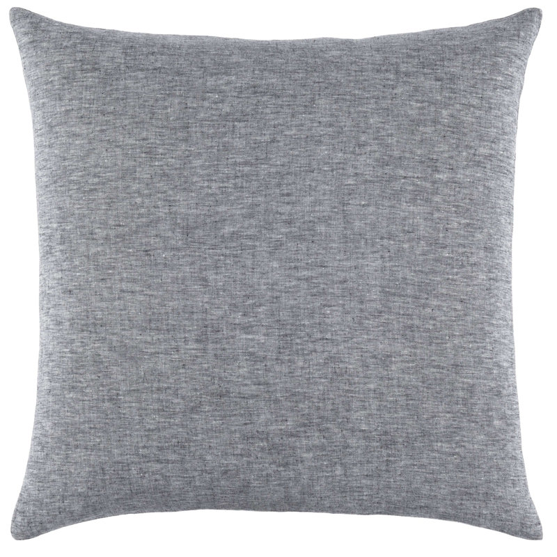 Lush Linen Black Sham, Euro