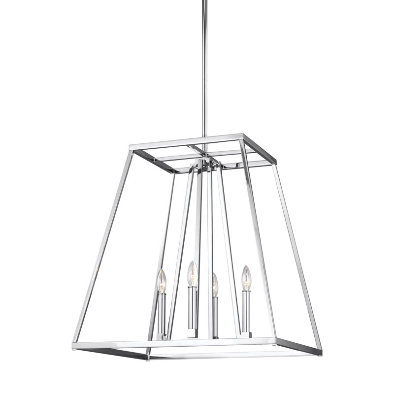 Conant 4 - Light Pendant, 18" H x 13" W x 13" D, Chrome