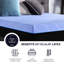 Matelas pour lit simple 12 po - Mousse de latex et ressorts, couverture de glace bleue, sommeil apaisant, sommeil profond