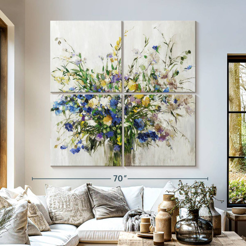Harnek Wild Flower Bouquet, 57" H x 57" W