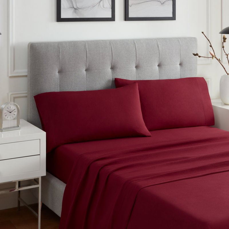 King 4 pc Sheet Set Light Gray, King Sheet Set + 1 Fitted Sheet + 2 Pillowcases, Gray