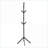 Coat Racks, 70"H Free Standing Modern Industrial Metal with 8 Hooks | Black | Metal