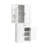 Bathroom Storage Solution: Tall White Cabinet With Drawer For Versatile Arrangements