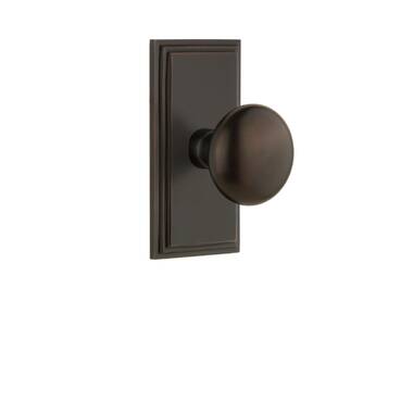 Fifth Avenue Tall Plate Entry Set with Bellagio Lever in Lifetime Bras -  Grandeur Hardware