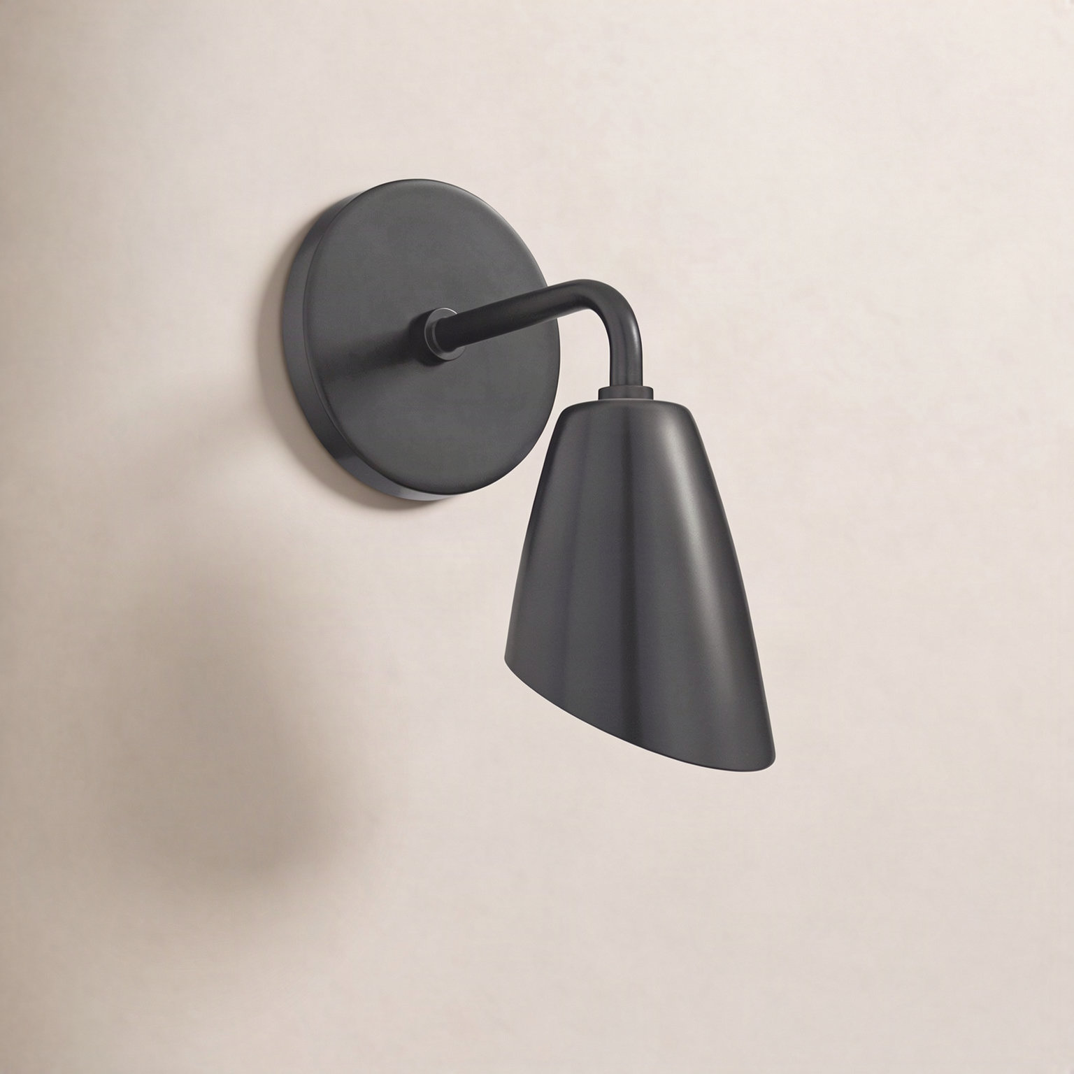 Miklos Single Light Dimmable Armed Sconce, Old Bronze