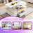 47.2" Multi-Functional Lift-Top Coffee Table With Storage Stools Foldable Convertible MDF-881987232