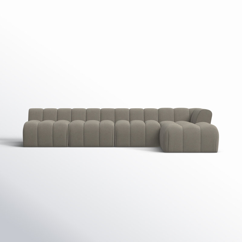 Azion 5 - Piece Modular Upholstered Reversible L-Sectional