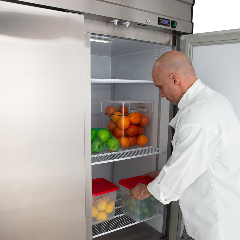 Maxx Cold V-Series 2 Solid Door Reach-In Refrigerator, Bottom Mount, In Stainless Steel