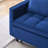 '' dreamlike blue velvet sofa with elegant design, convenient pockets, and three-in-one convertible functionality.