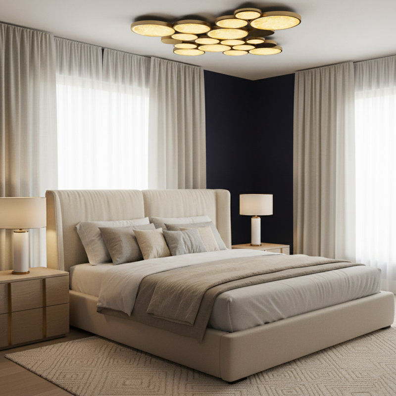 Circle Wall Sconce Light Glass And Brass – Elegant Ambient Lighting