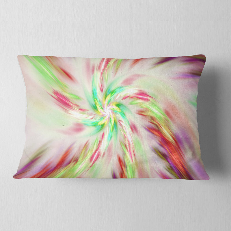Coussin lombaire en spirale exotiques Abstract
