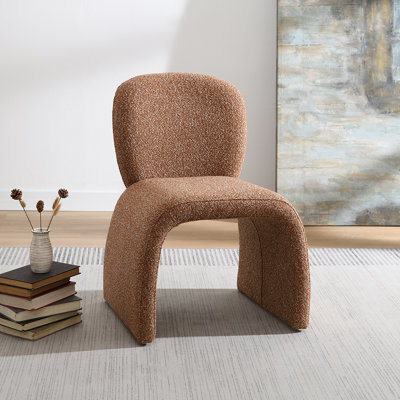 Luke Brown Fabric Accent Chair (Set Of 2)
