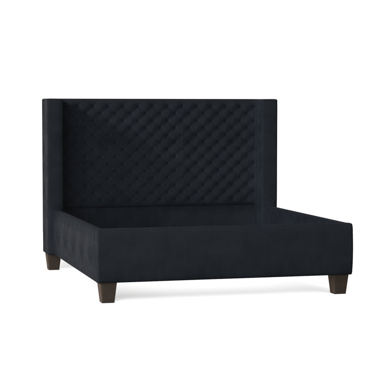 Bren Upholstered Wingback Bed