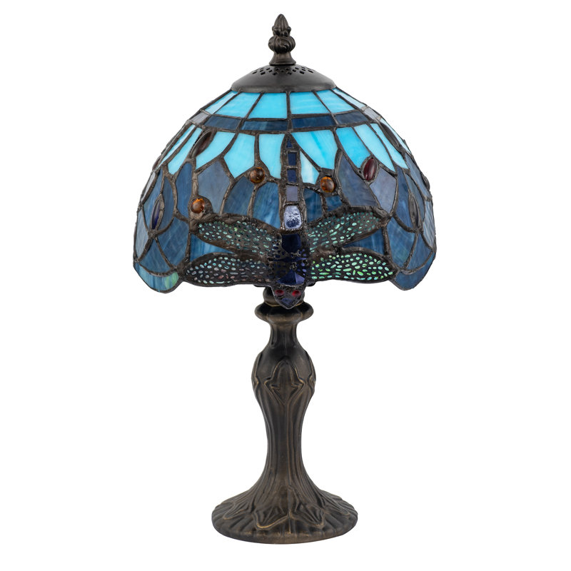 Metal Table Lamp, Blue
