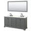Ensemble de meuble-lavabo double autoportant 72 po avec plateau en quartz Deborah-98181109-98181110-98181114