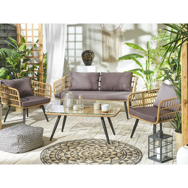 Munire 4 Seater Rattan Conversation Set