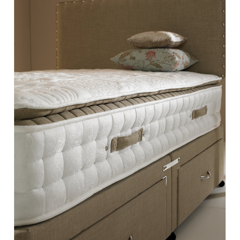 White Noise Pillow Top Pocket Sprung Mattress, Single (3')